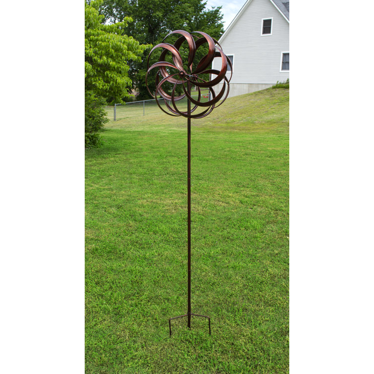 Rosalind Wheeler Skidmore Weather Resistant Metal Abstract Rotator